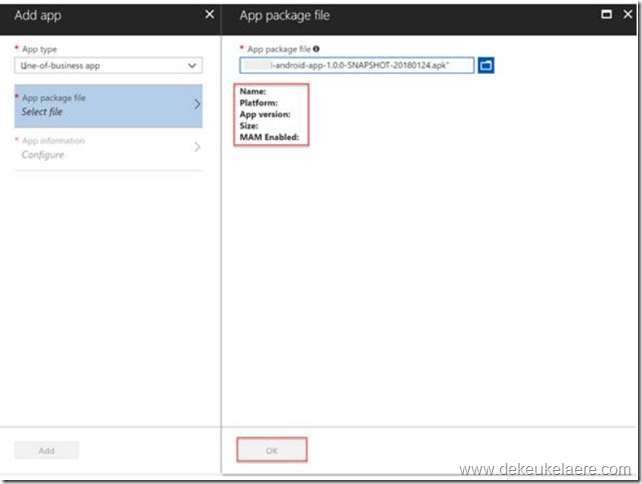 Unable to upload Android Line-of-business application in Intune - Tim ...